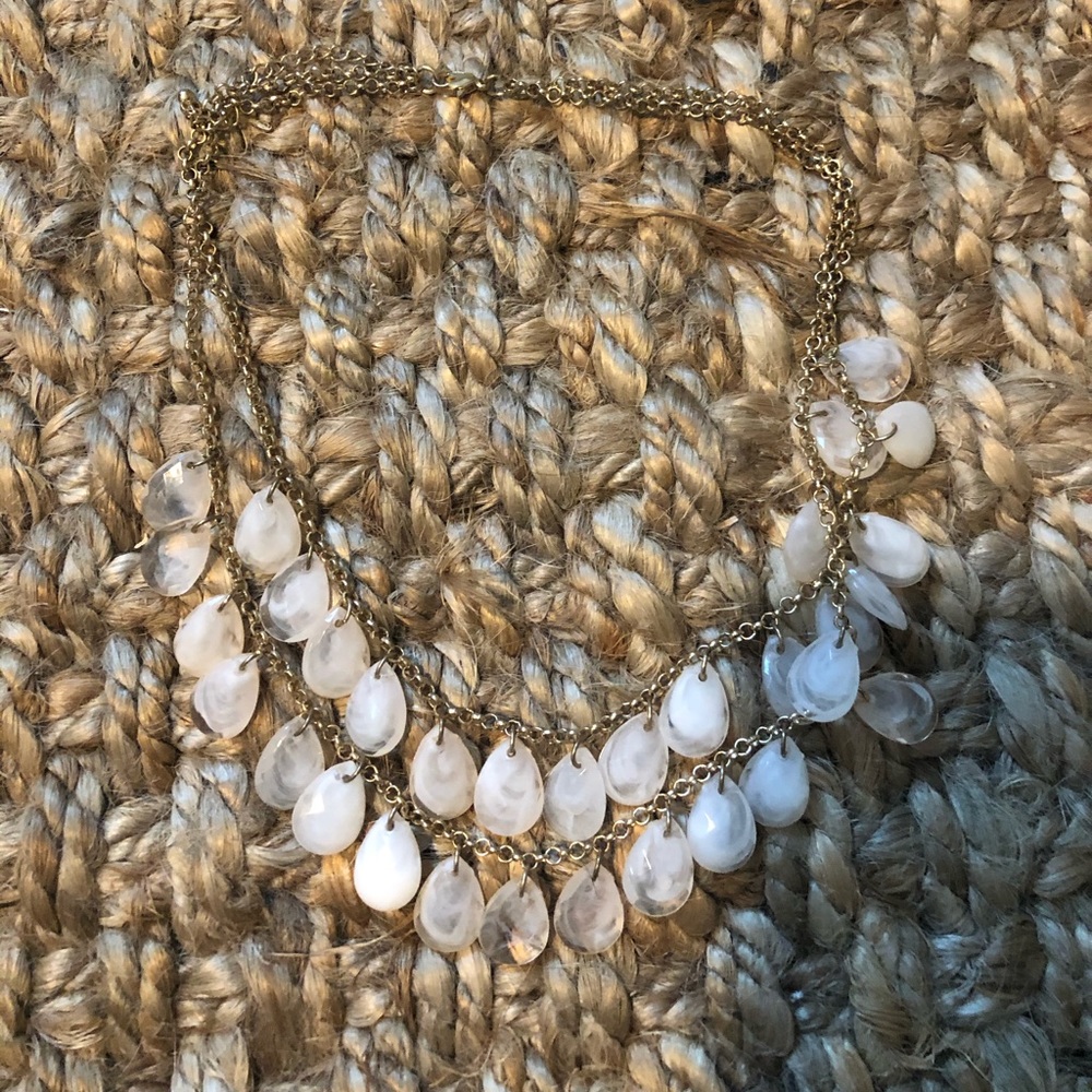 Hanging beaded necklace